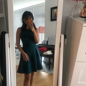 Emerald cutout dress